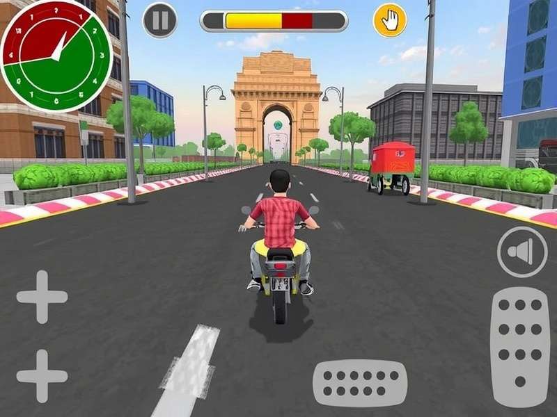 Tuk Tuk Race Delhi gameplay